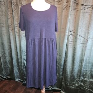 J. Jill Classic Deep Blue Midi Dress